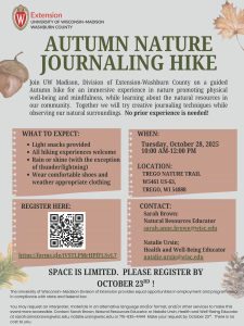 Autumn Nature Journaling Hike