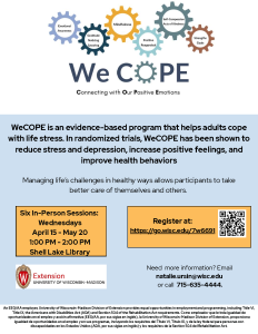 WeCOPE In-Person Sessions