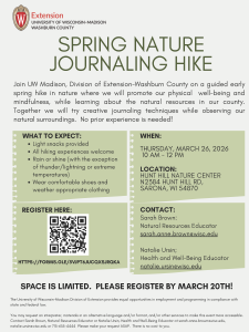 Spring Nature Journaling Hike